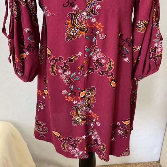 Charming Charlie Purple Paisley Above Knee Dress - Picture 8 of 12